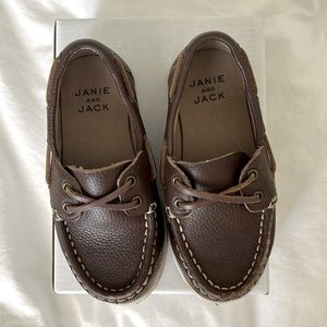 Janie and jack toddler boat shoes size 8 worn once for a wedding.